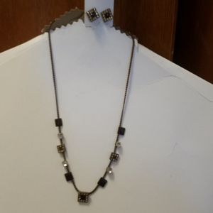Necklace and earrings set